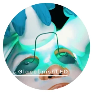 Glace finish LED helps to calm irritation for glass skin