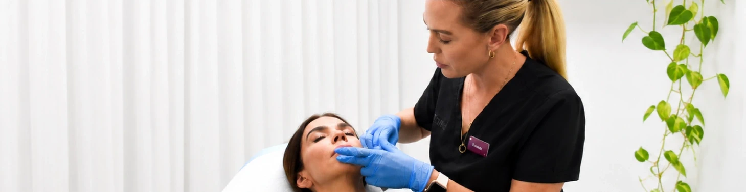 Teneale injecting Botox