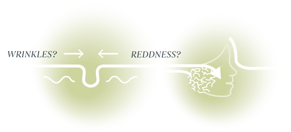 Abstract diagram: a side view of a head with a long airway path from the mouth toward the brain, representing speech processing.